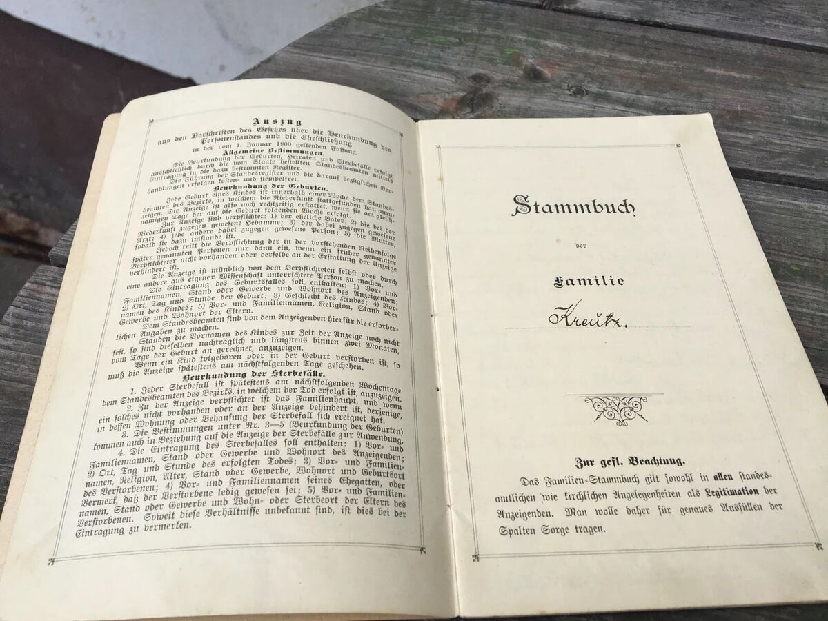 Ein altes Stammbuch aus dem 19ten Jahrhundert