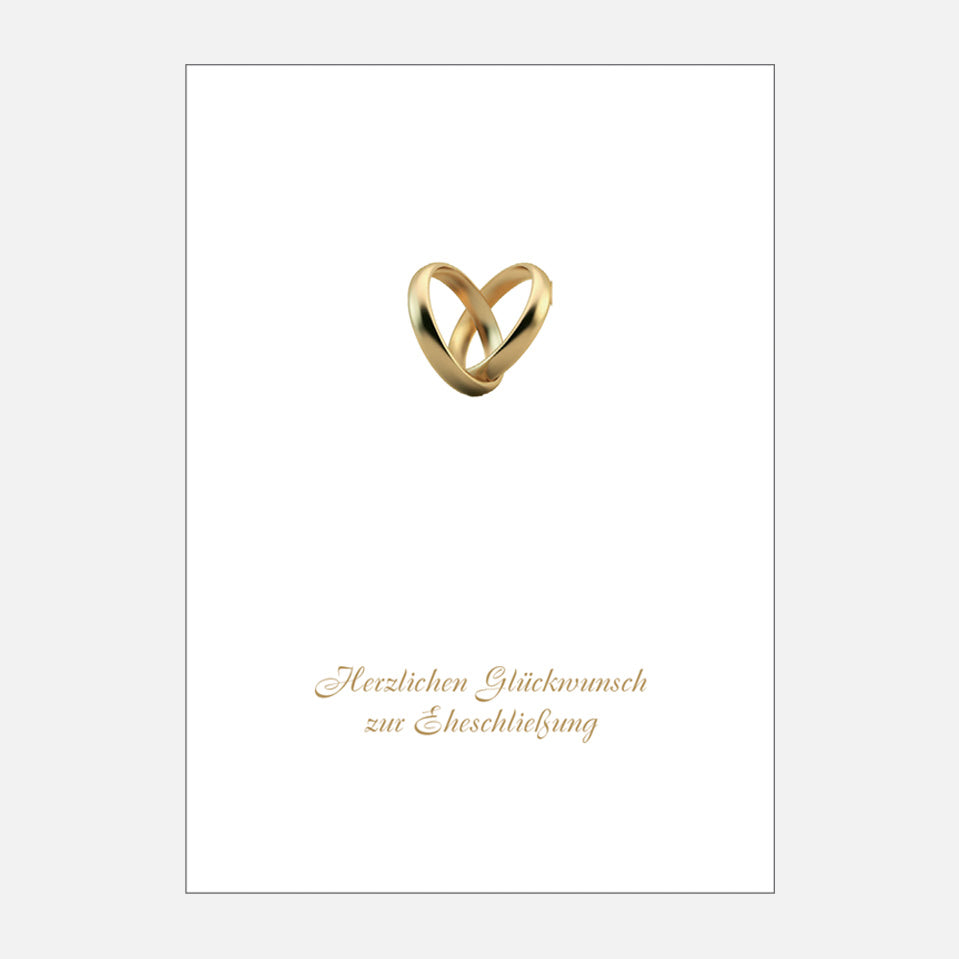 Überreichungsmappe Herzringe | A4