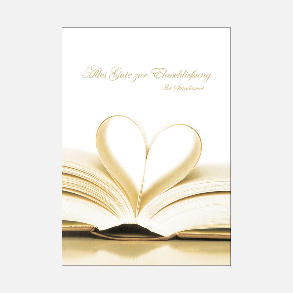 Überreichungsmappe Buch mit Herz | A4