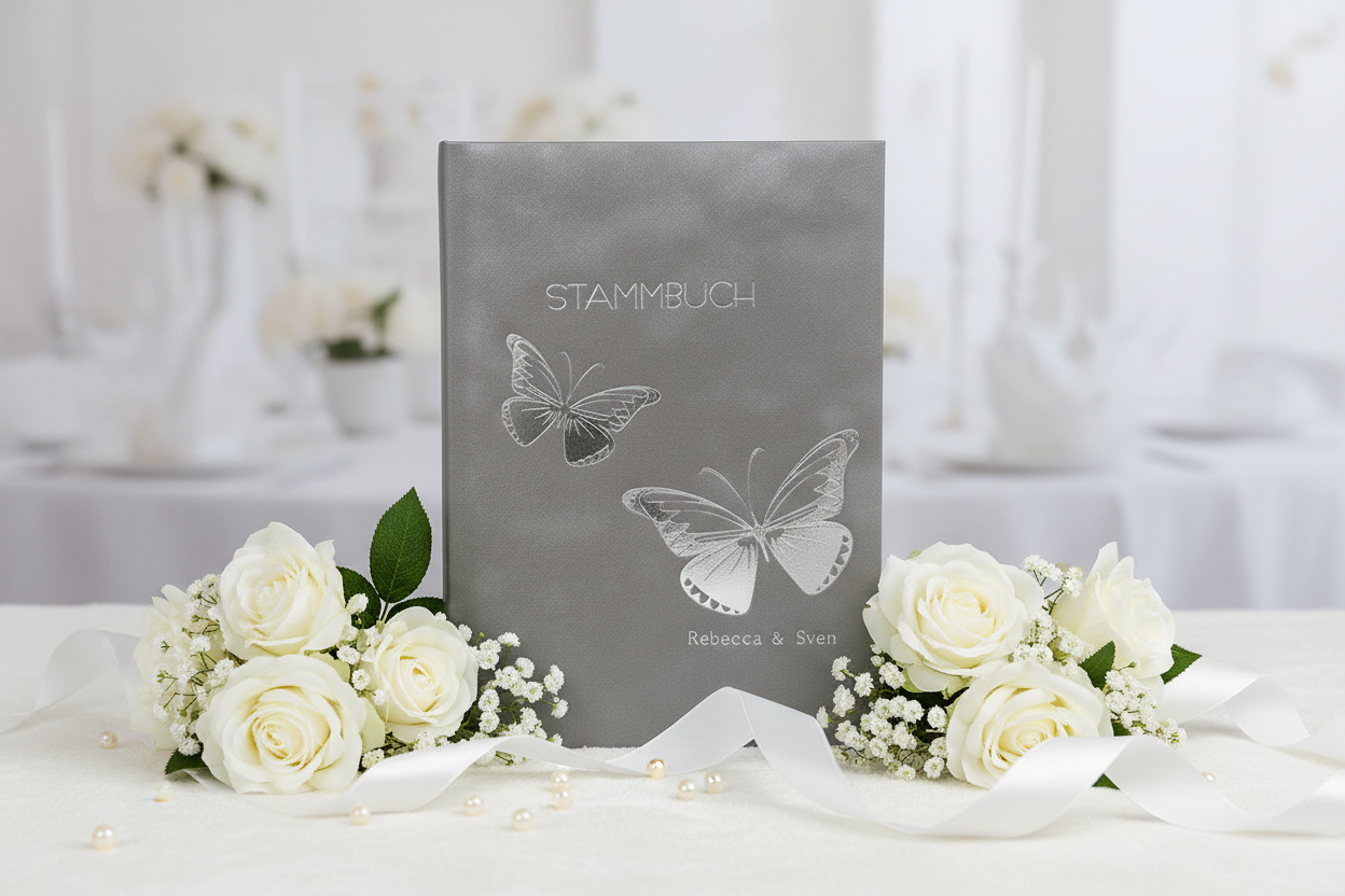 Personalisiertes Stammbuch - Schmetterling (A5+)