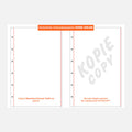 Sicherheitspapier-/Urkundenpapier ohne Adler | 130 x 200 mm | roter Rand | 6-fach-Lochung