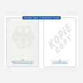 Sicherheitspapier-/Urkundenpapier mit Adler | 130 x 200 mm | ungelocht