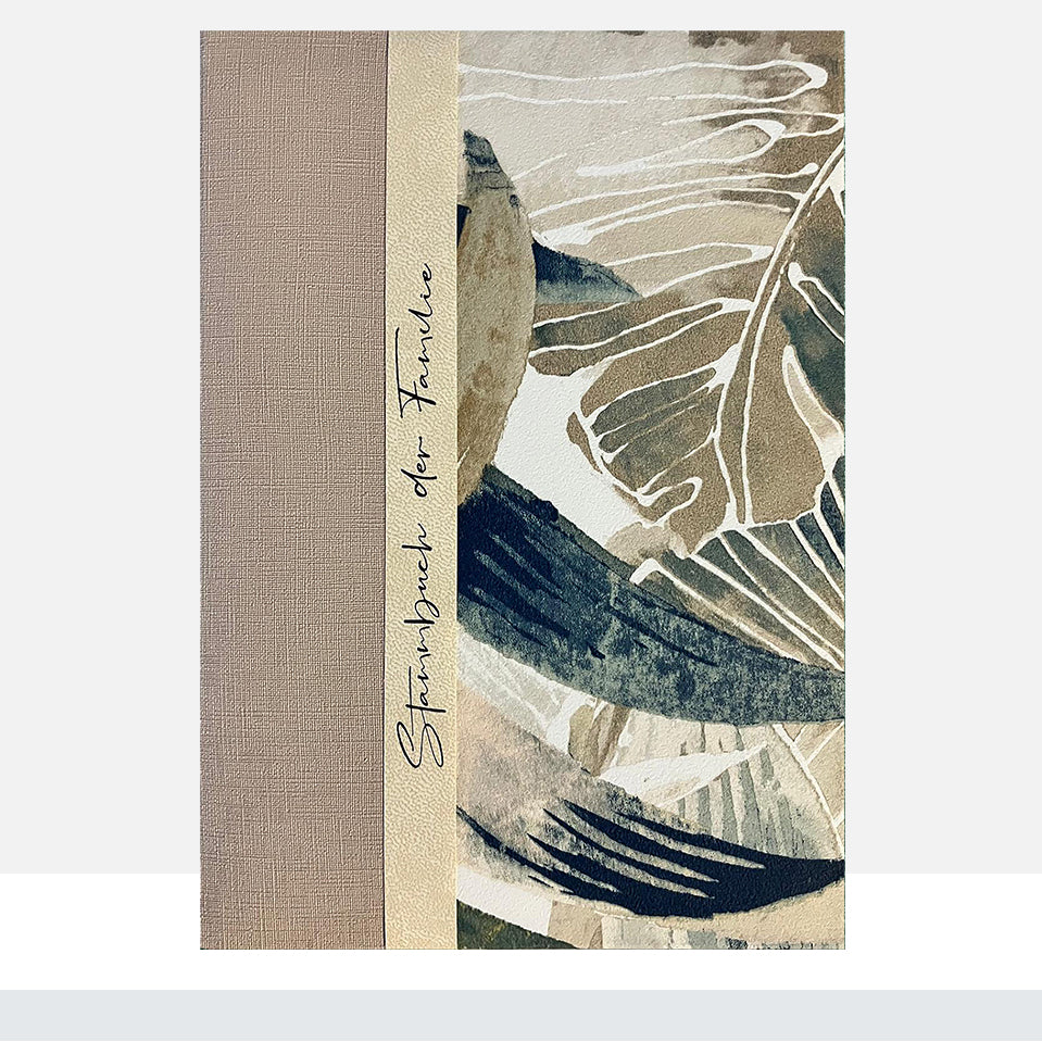 Stammbuch Amy für die Hochzeit, Frontalansicht