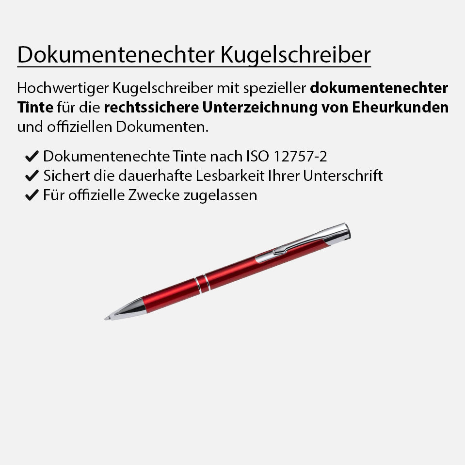 Dokumentenechter Kugelschreiber