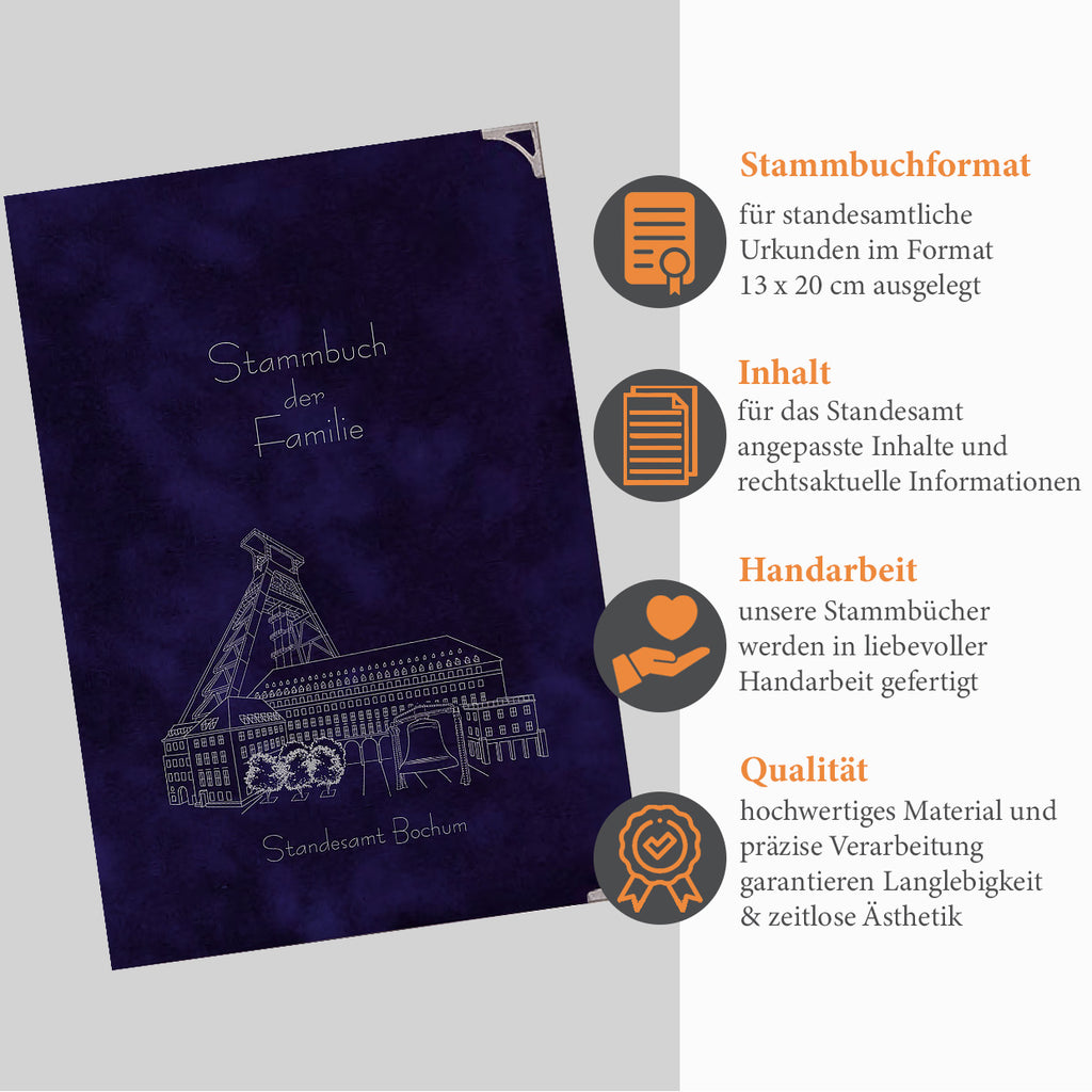 Bochum Rathaus - Saphir (mit Ecken)